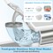 10 Gallon Storage Ice Crusher with Stainless Steel Dual Blades and Waterproof Safety Switch